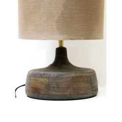 Lampa stołowa drewniana 63cm